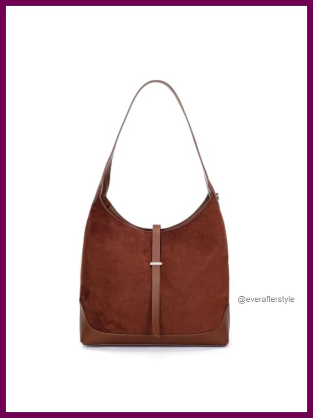 Herald Retro Slouchy Faux Suede Hobo Shoulder Bag Tote for Women